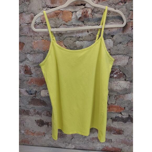 torrid Tops - Torrid Womens Camisole Tank Top Size 1 1X Yellow Cotton Stretch Adjustable